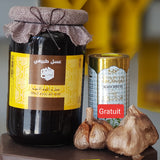 عسل مع الثوم الأسود Miel à l'Ail Noir 100 % naturel