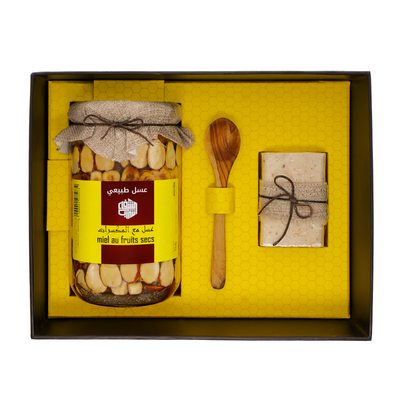 Coffret cadeau Miel aux Fruits Secs