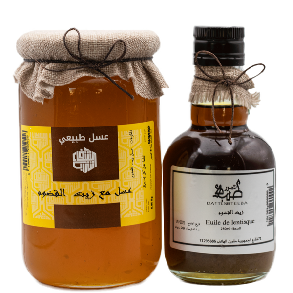 Recette miel et huile de lentisque عسل مع زيت القضوم
