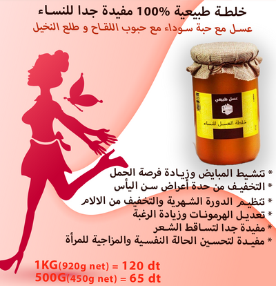 🍯 خلطة طبيعية 100% مفيدة جدا للنساء ❤️